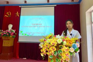 Tập huấn kỹ năng giao tiếp và ứng xử của cán bộ y tế
